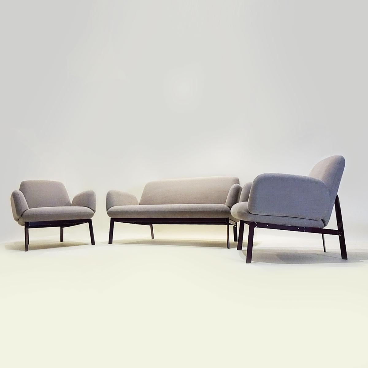 Modern Klauser and Carpenter Contemporary Vintage Compact Easy Chair and Sofa Set