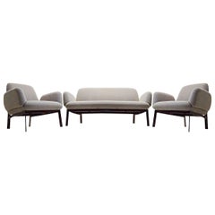 Klauser and Carpenter Contemporary Used Compact Easy Chair and Sofa Set