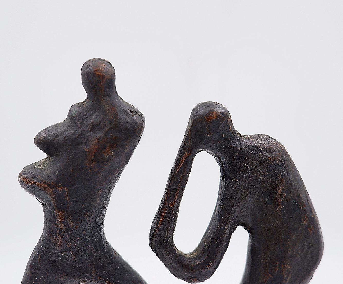 Brutalismo Scultura erotica in bronzo di Klausvan de Locht - anni '80 in vendita
