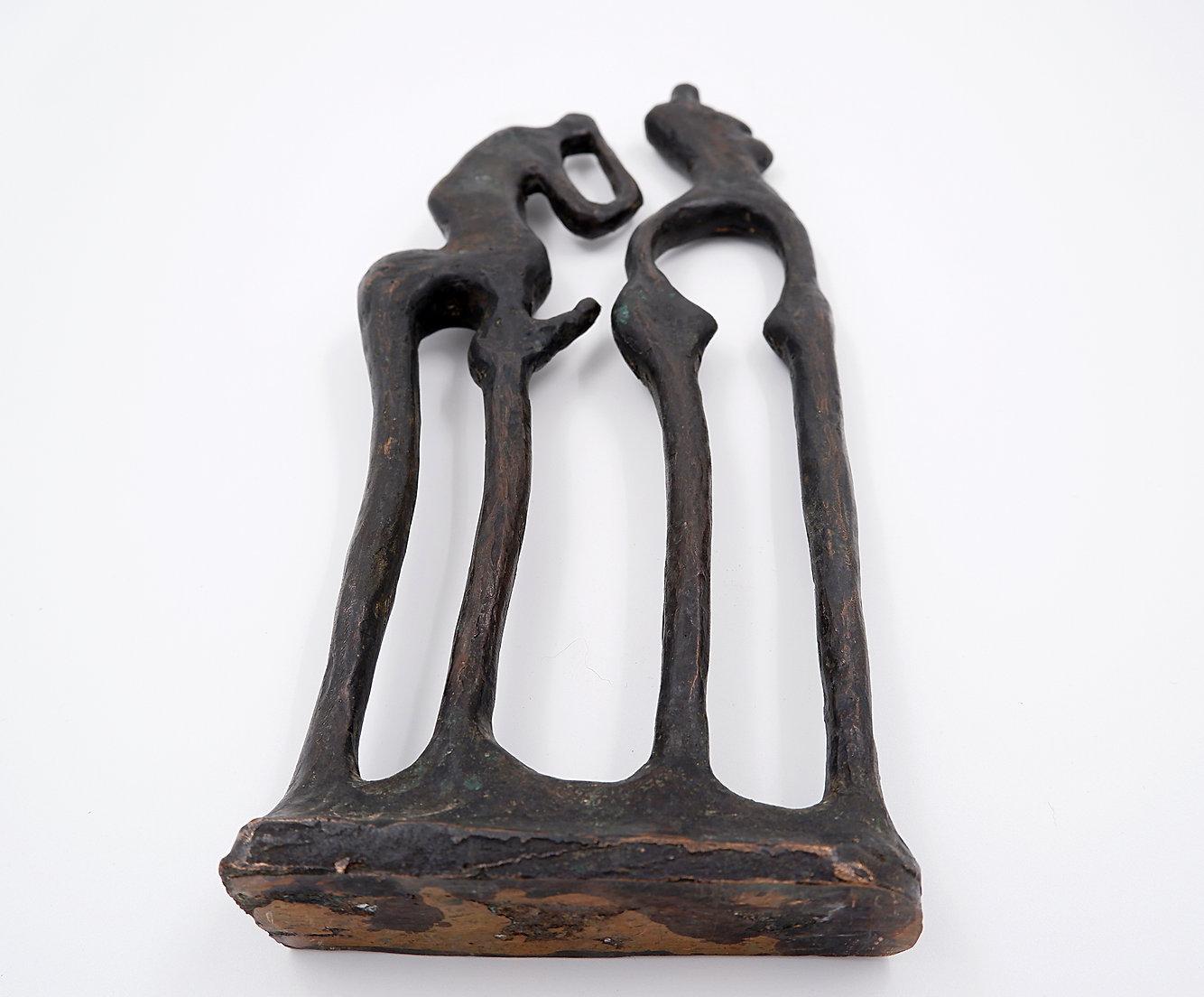 Scultura erotica in bronzo di Klausvan de Locht - anni '80 In condizioni buone in vendita a Linkebeek, BE