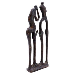 Klausvan de Locht Bronze erotische Skulptur - 1980er Jahre