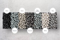 Klaylife Barrel, White Handmade Clay Beaded Table Lamp