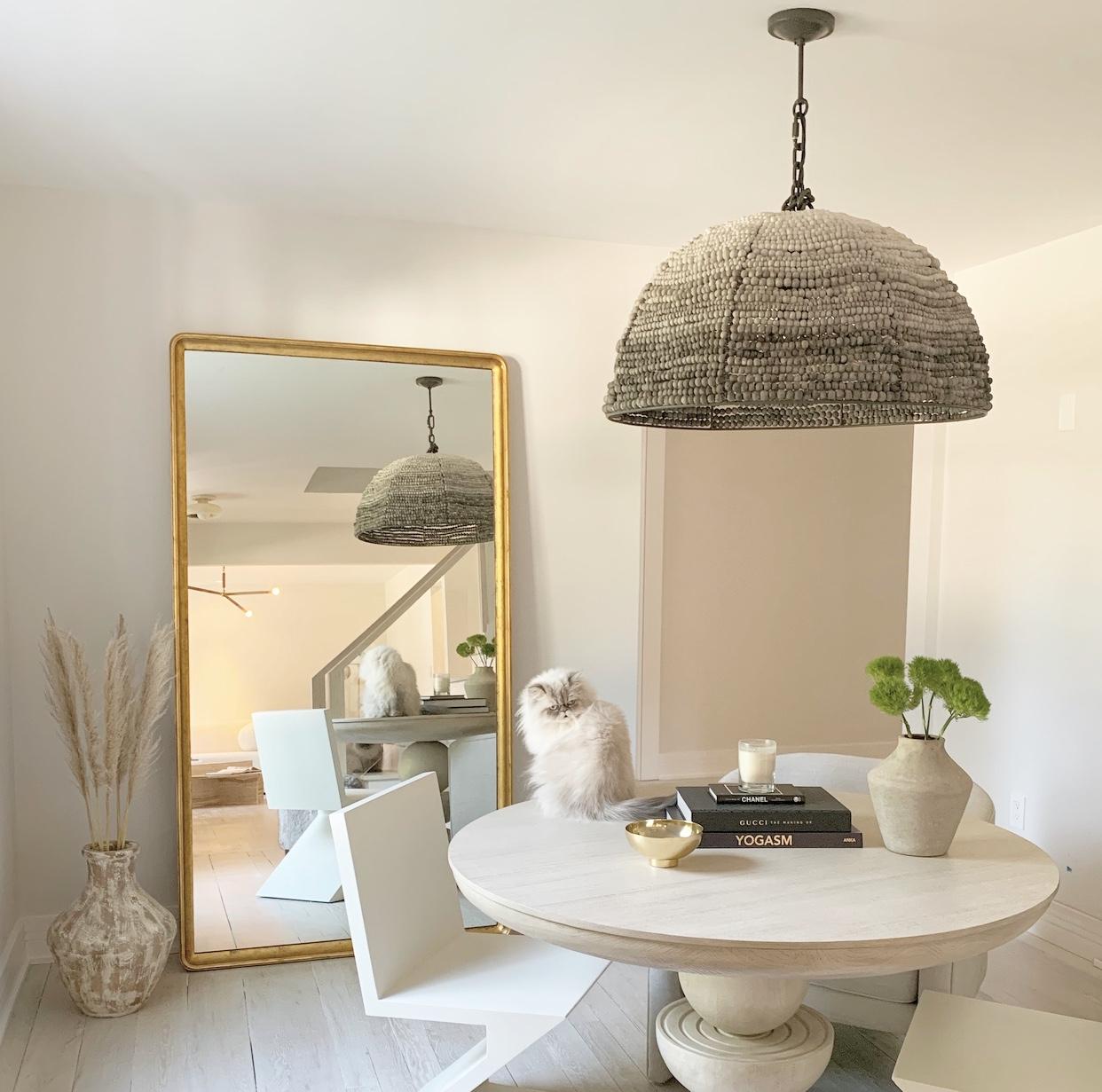 clay dome pendant light