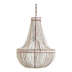 Klaylife Sash:: lustre/luminaire suspendu en perles d'argile or rose:: 21e siècle