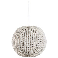 Klaylife Sphere, XL Stone Handmade Clay Beaded Pendant Light, 21st Century