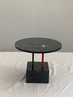 Kleeto coffee table by Cleto Munari, unique piece with inlaid marble
