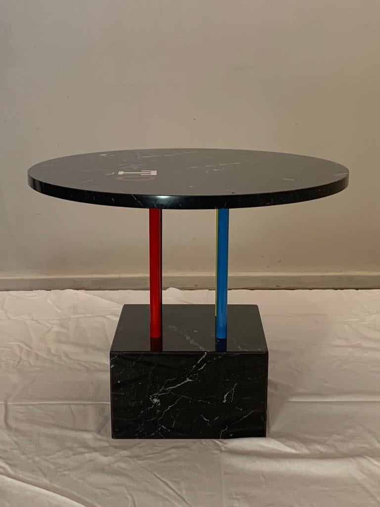 Table basse Kleeto de Cleto Munari, pièce unique avec marbre incrusté Excellent état - En vente à Montelabbate, PU