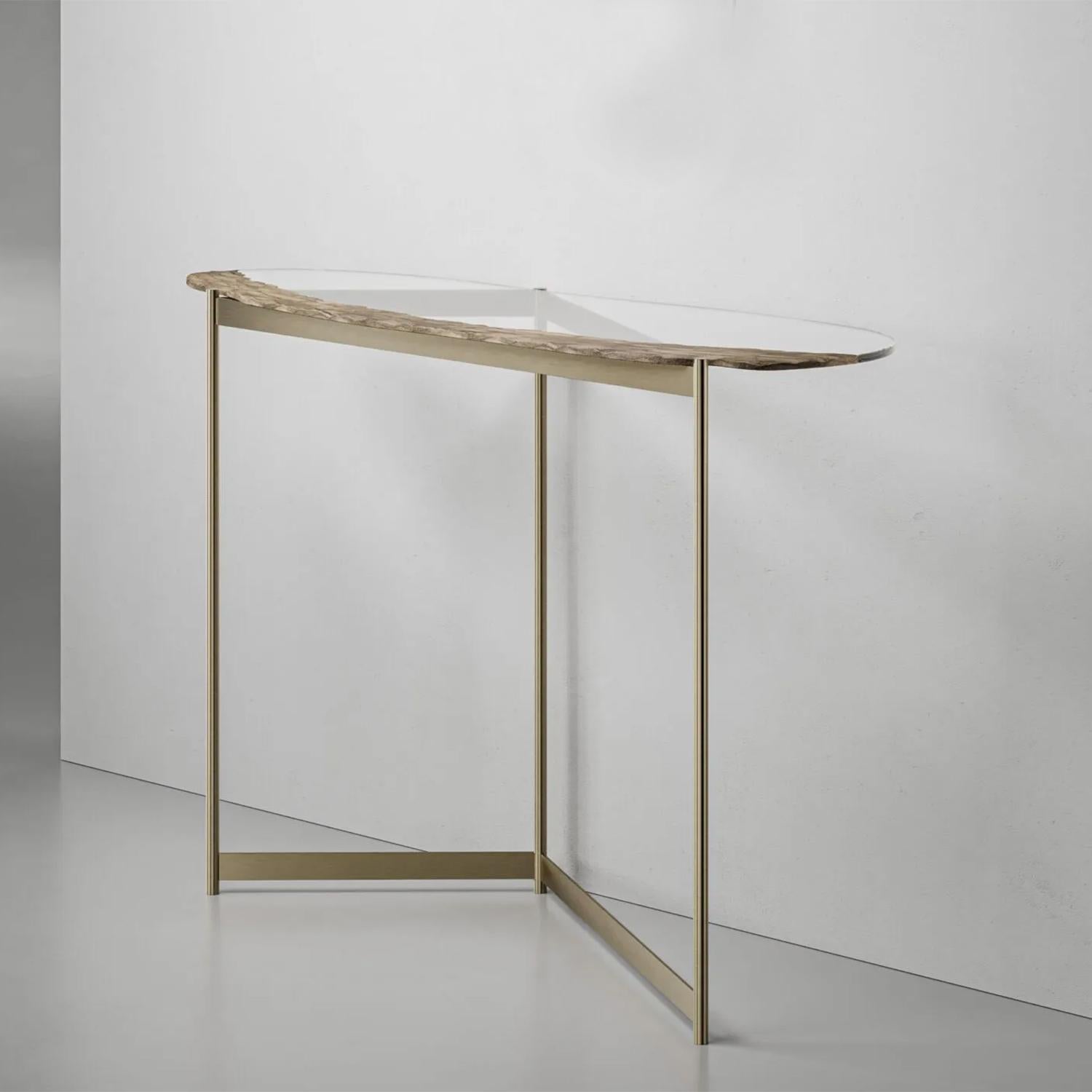 Métal Table console Kleo en vente