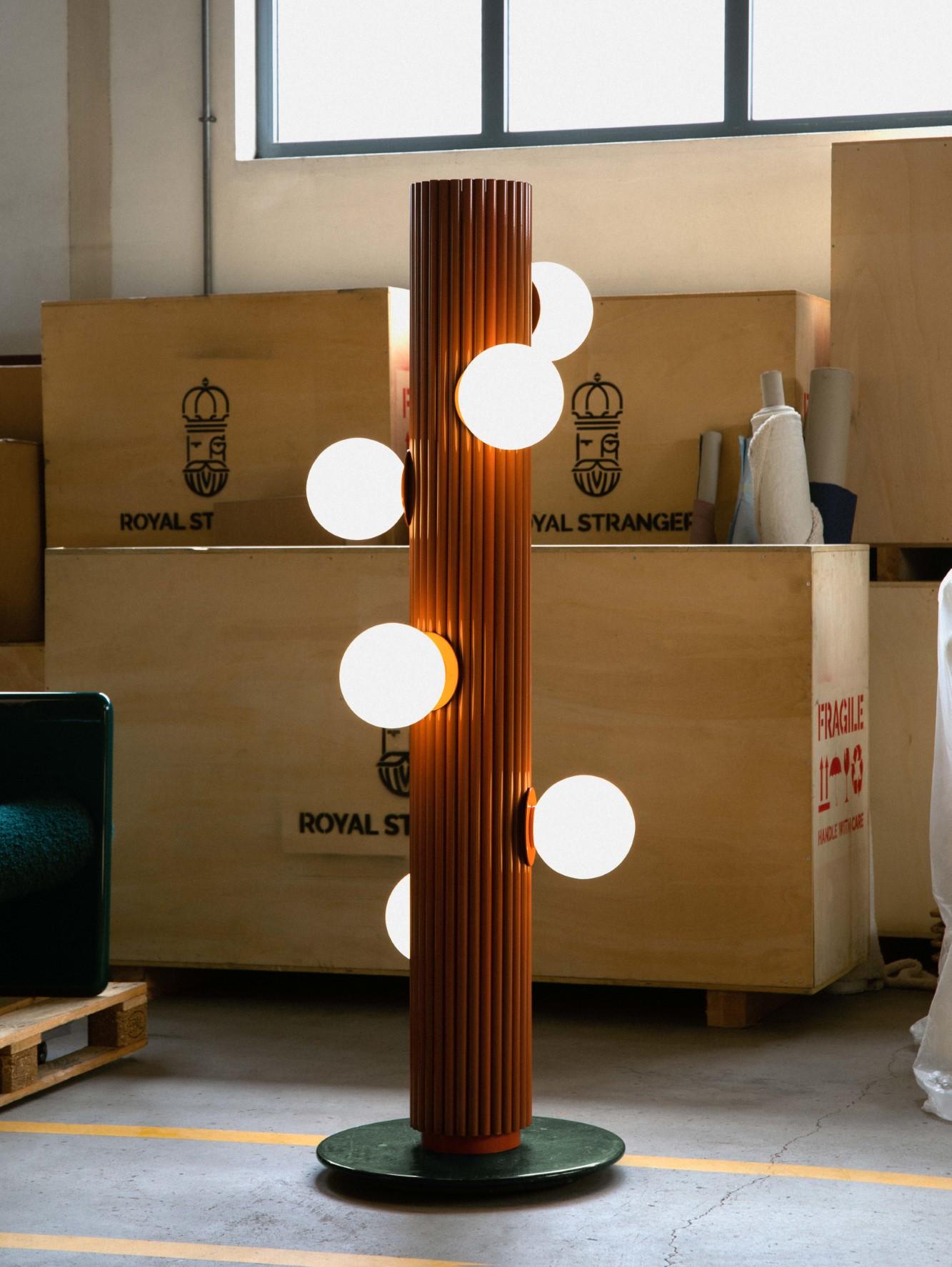 Lacquered Kleos Floor Lamp by Royal Stranger For Sale