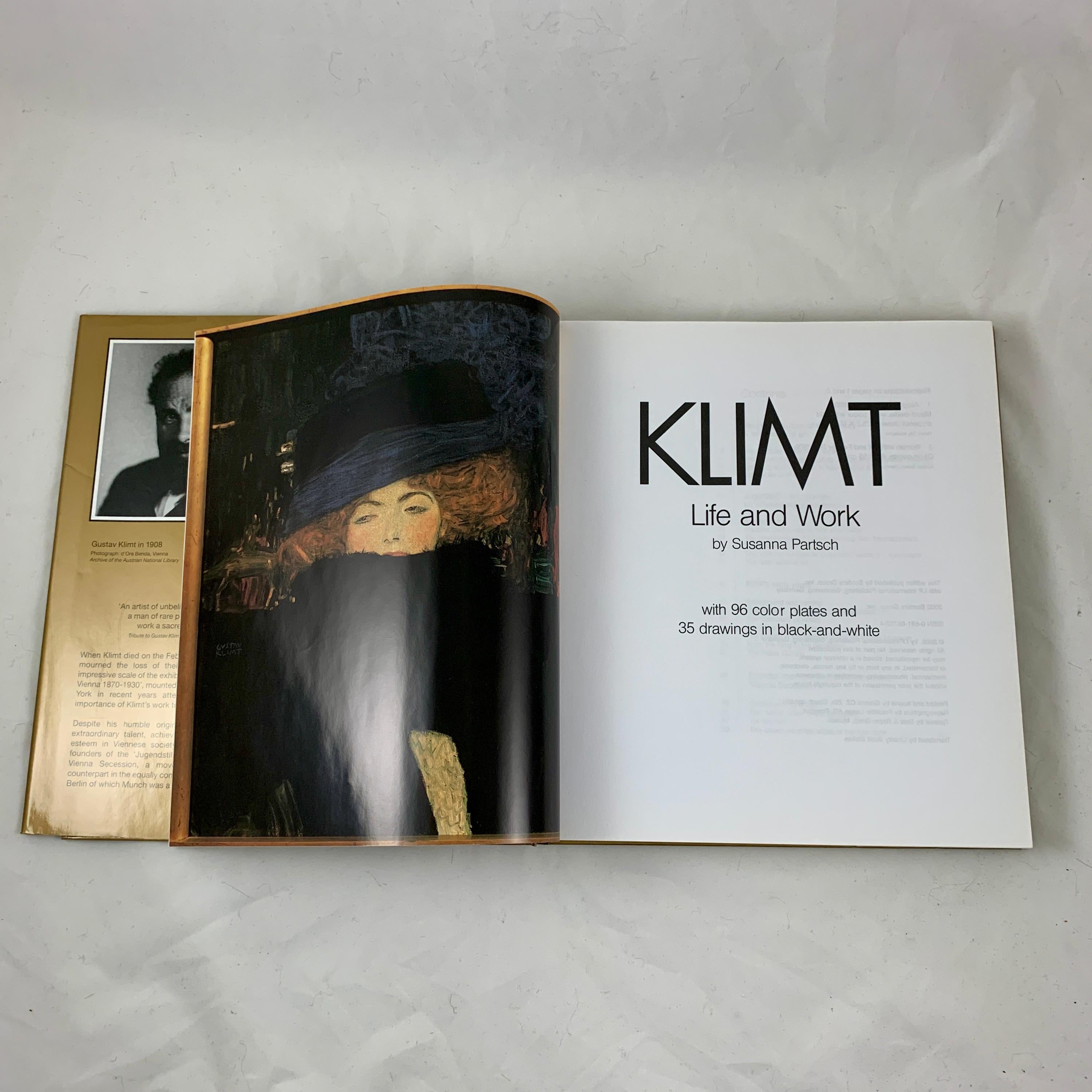 Klimt Life and & Work Art Book by Susanna Partsch, 1st Edition, 2002 In Good Condition In Philadelphia, PA