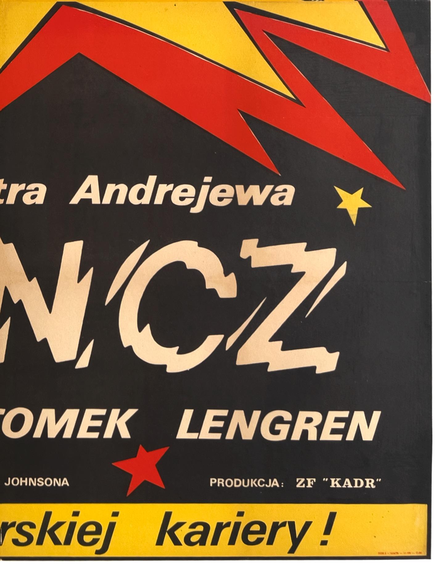 Klincz, Großes polnisches B0-Filmplakat, Danuta Baginska-Andrejew, 1979 (20. Jahrhundert) im Angebot