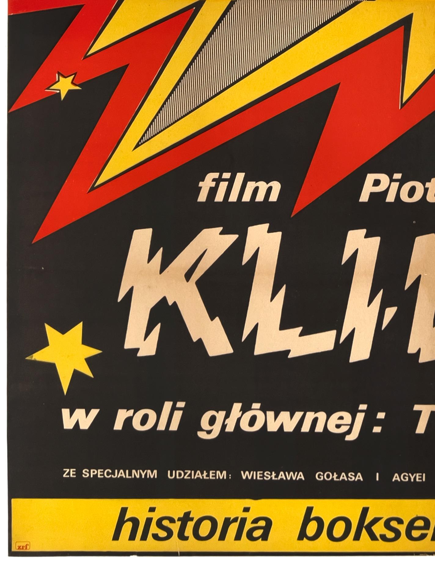 Klincz, Großes polnisches B0-Filmplakat, Danuta Baginska-Andrejew, 1979 (Papier) im Angebot