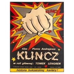 Klincz, Großes polnisches B0-Filmplakat, Danuta Baginska-Andrejew, 1979