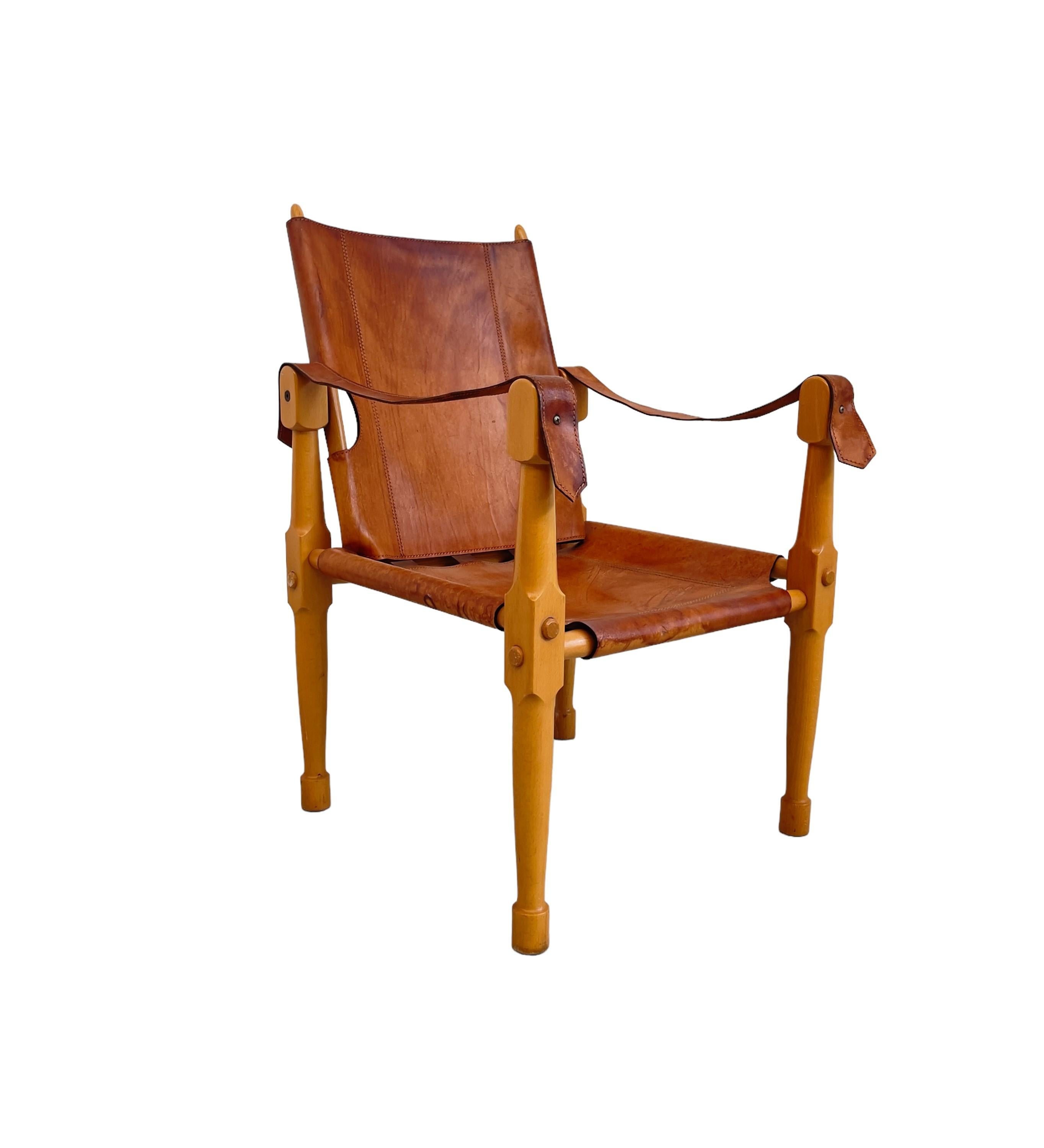 Klint Kaare Pair of Safari Armchairs by Kaare Klint en vente 1
