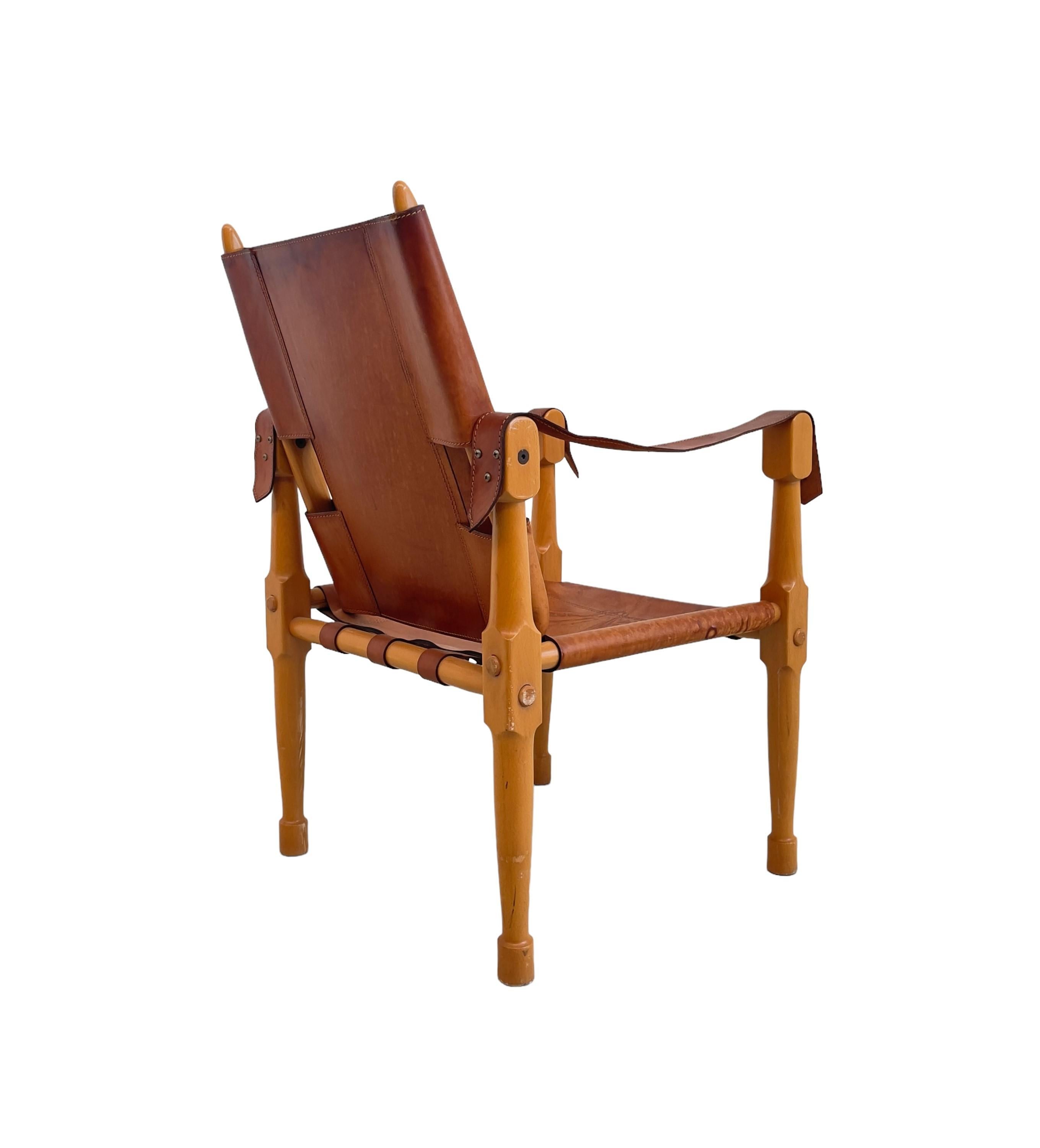 Klint Kaare Pair of Safari Armchairs by Kaare Klint en vente 5