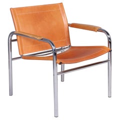 "Klinte" Cognac Leather Easy Chair by Tord Björklund, 1970s