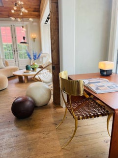 Sedia in ottone Klismos