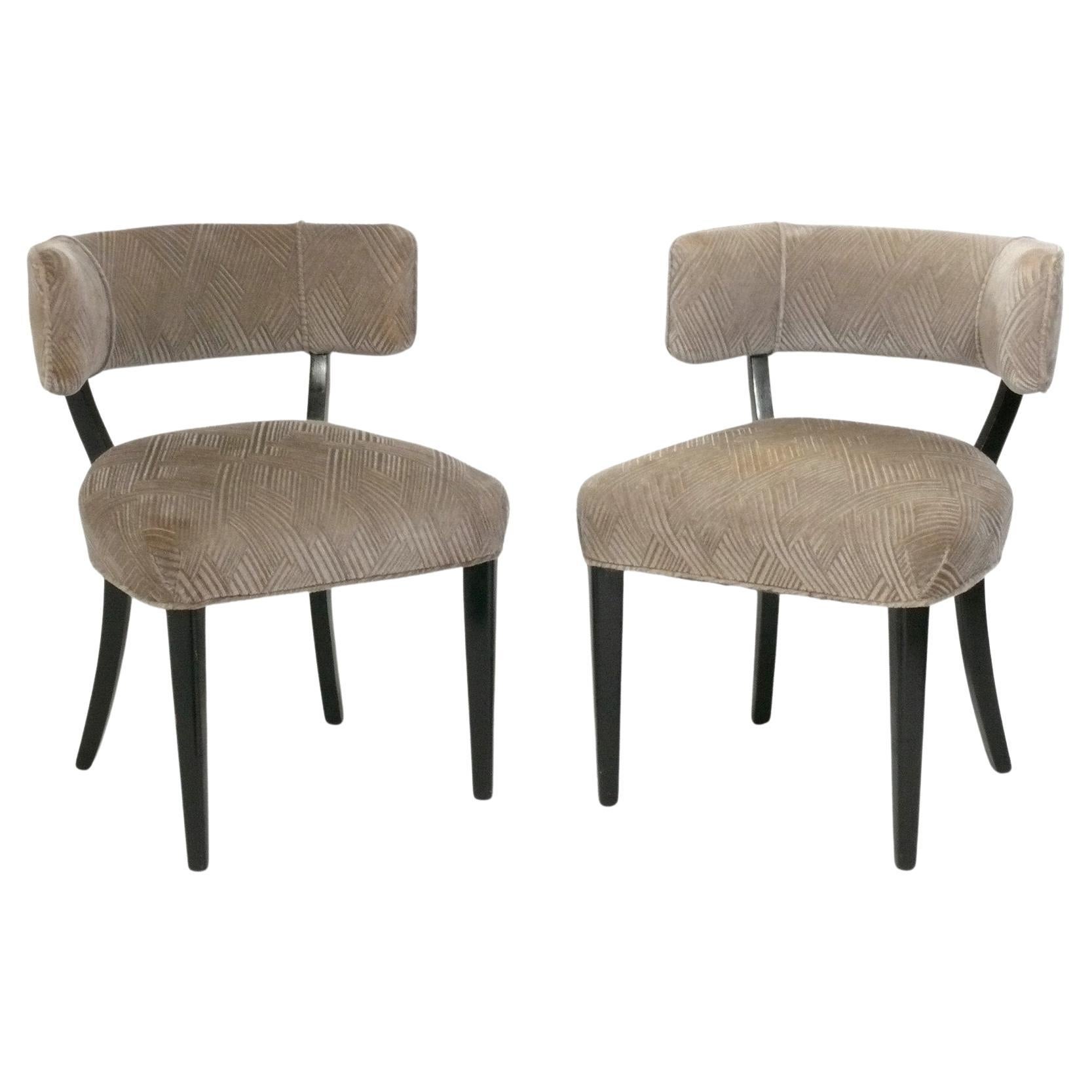 Klismos Chairs in the Style of T.H. Robsjohn-Gibbings Reupholstered Your Fabric