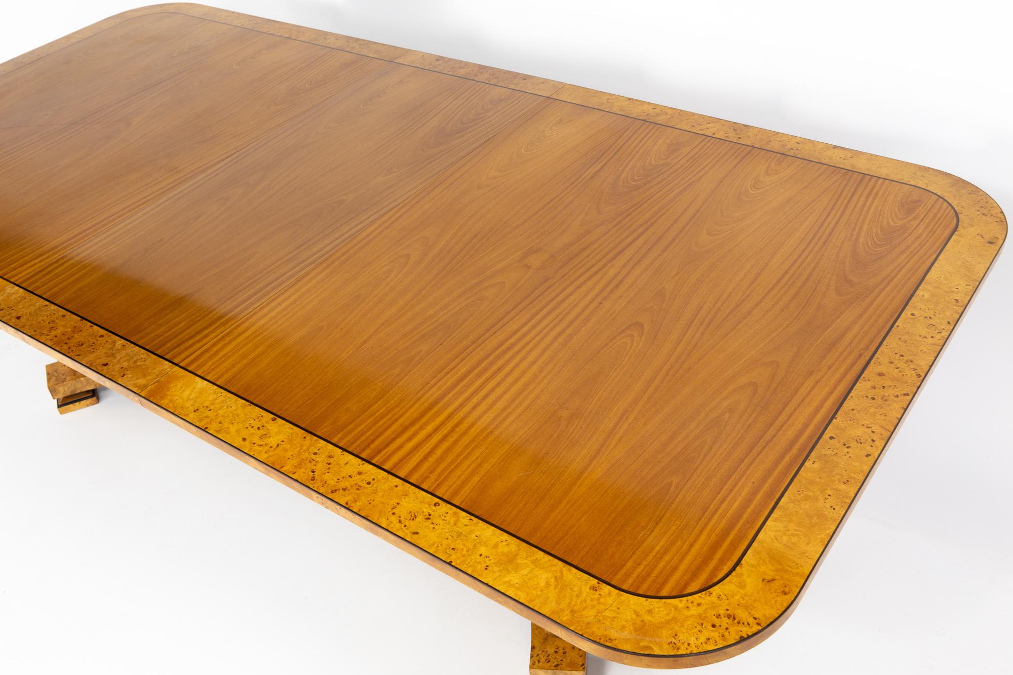 Klismos Collection by Baker Furniture Neoclassical Dining Table-3 Leaves 5
