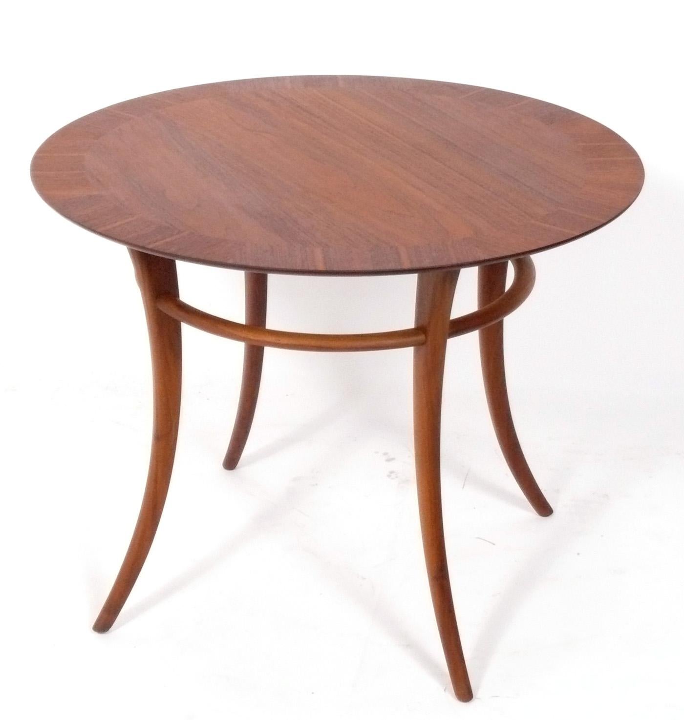 American Klismos Leg Side Table by T.H. Robsjohn-Gibbings