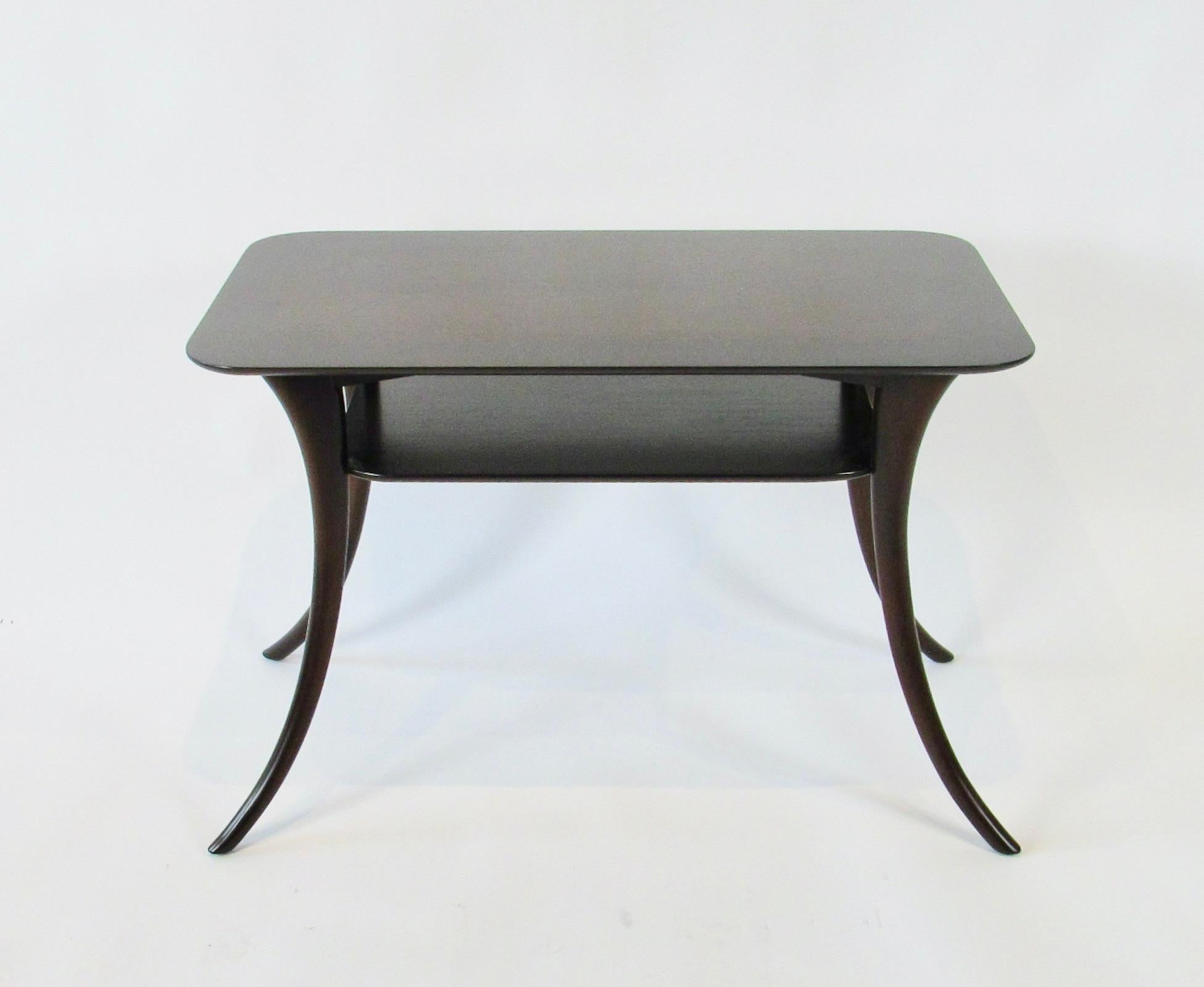 Lacquered Klismos Occasional Table by T.H. Robsjohn-Gibbings for Widdicomb For Sale