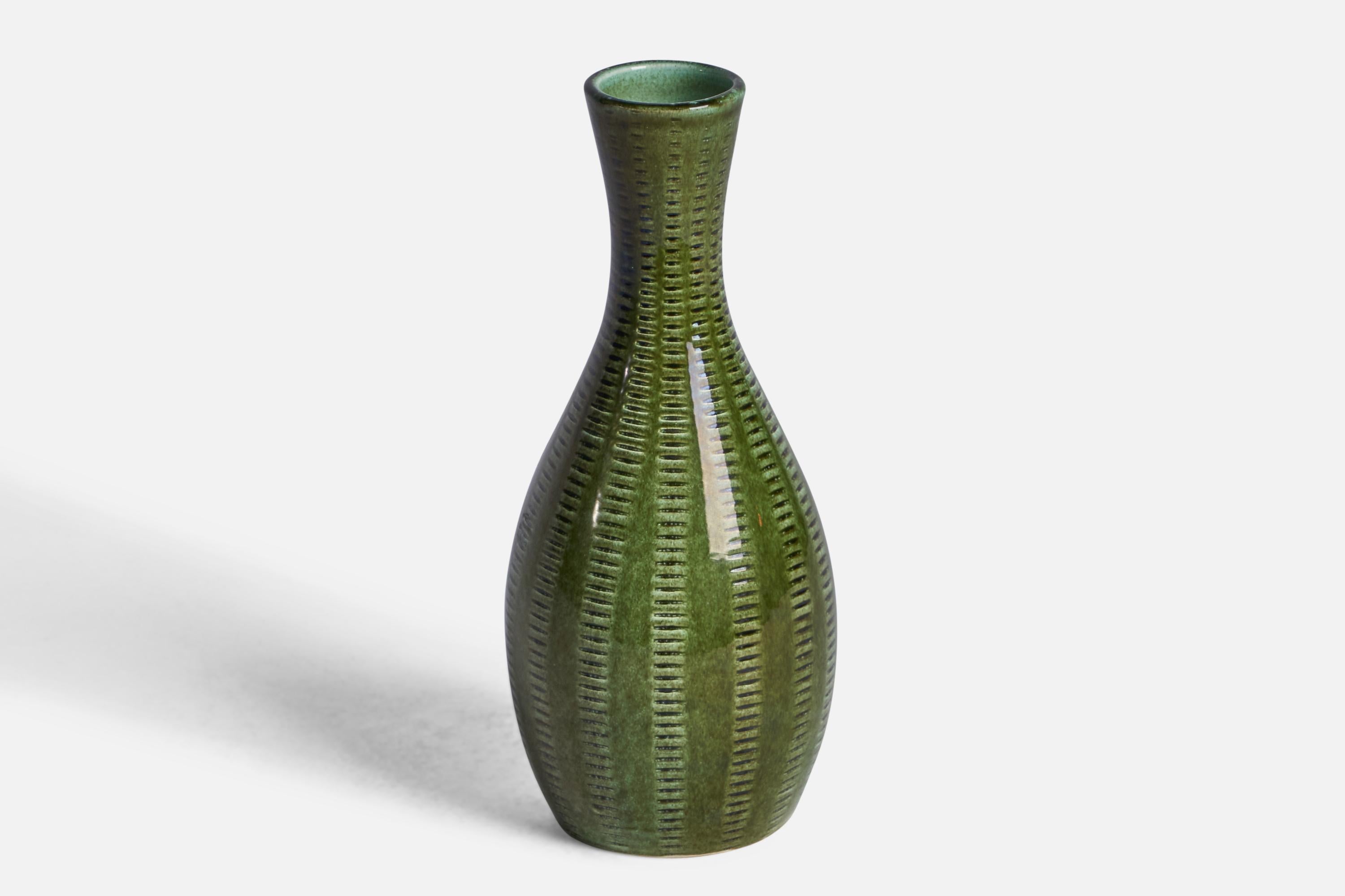 Mid-Century Modern Klosterkeramik. Vase. Ceramic, Sweden, 1960s For Sale