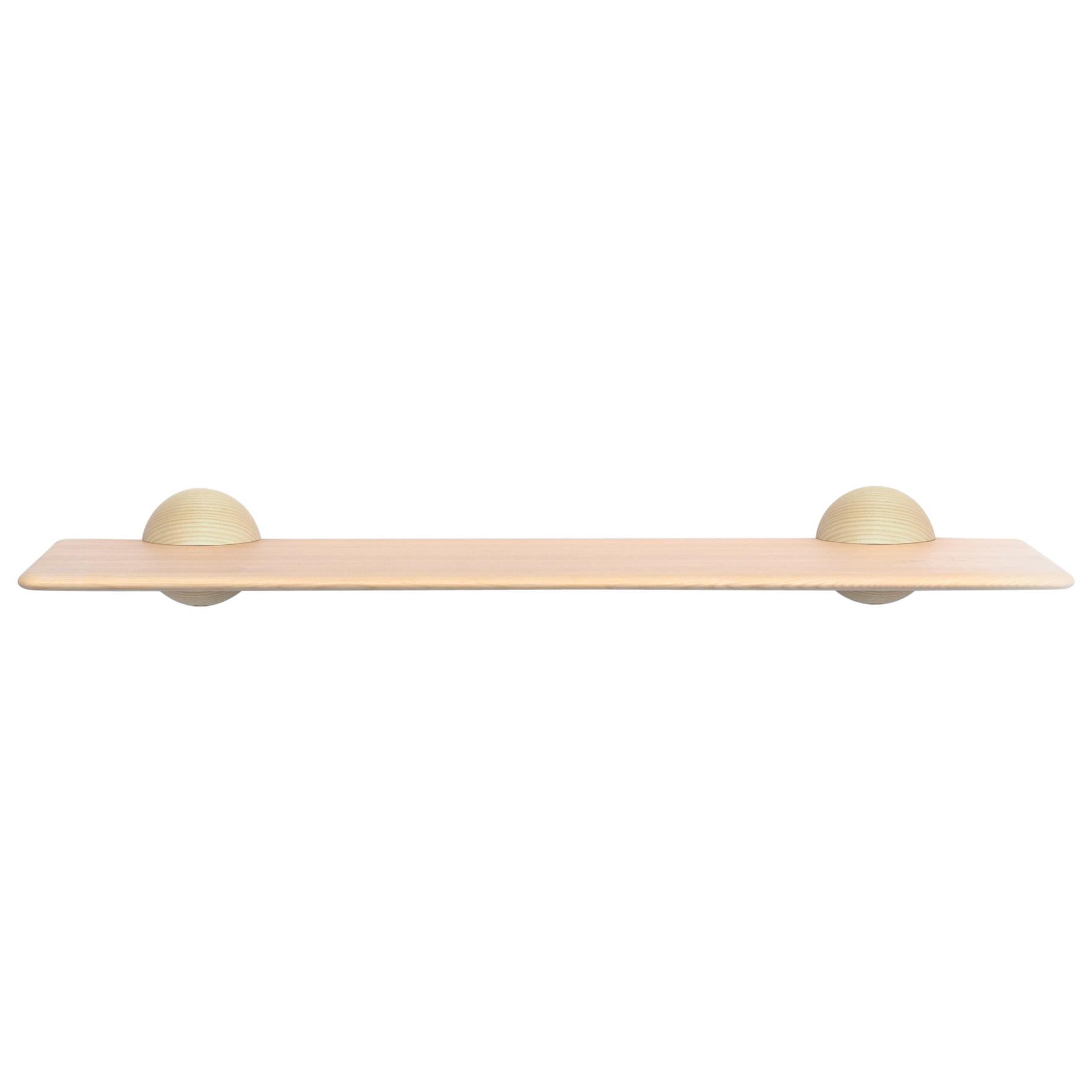 KLOT 90 side table, shelf from Ringvide, ash natural oil, Scandinavian