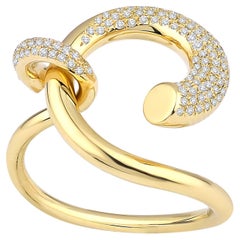 Kloto's Radiant Diamond and 18k Gold Cocktail Ring