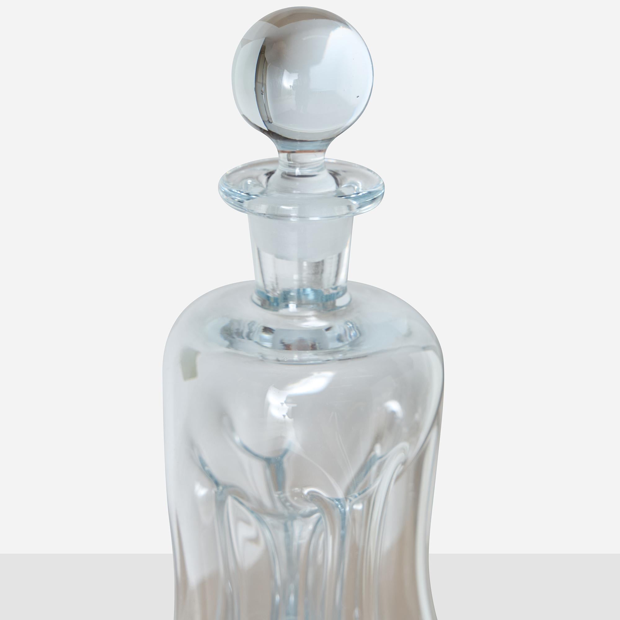 Metà XX secolo Decanter Kluk Kluk di Jacob Bang per Holmegaard in vendita