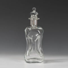 Kluk Kluk Decanter with Silver Collar and Crown Stopper, circa 1960