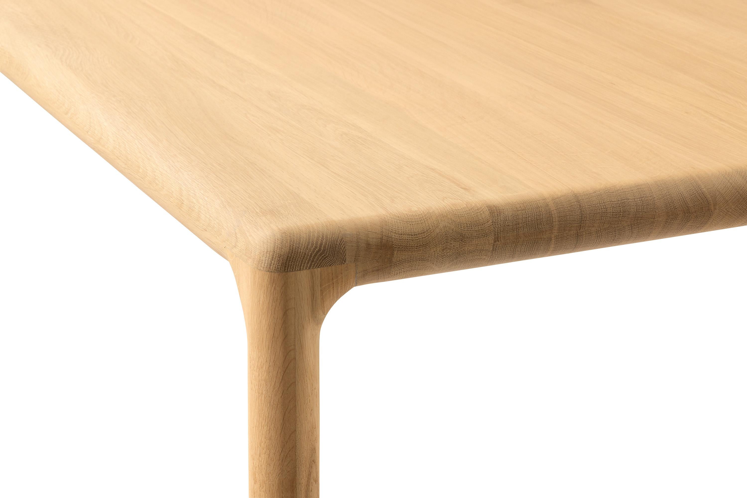 Dutch Kluskens Floyd Dining Table in Solid Oak For Sale