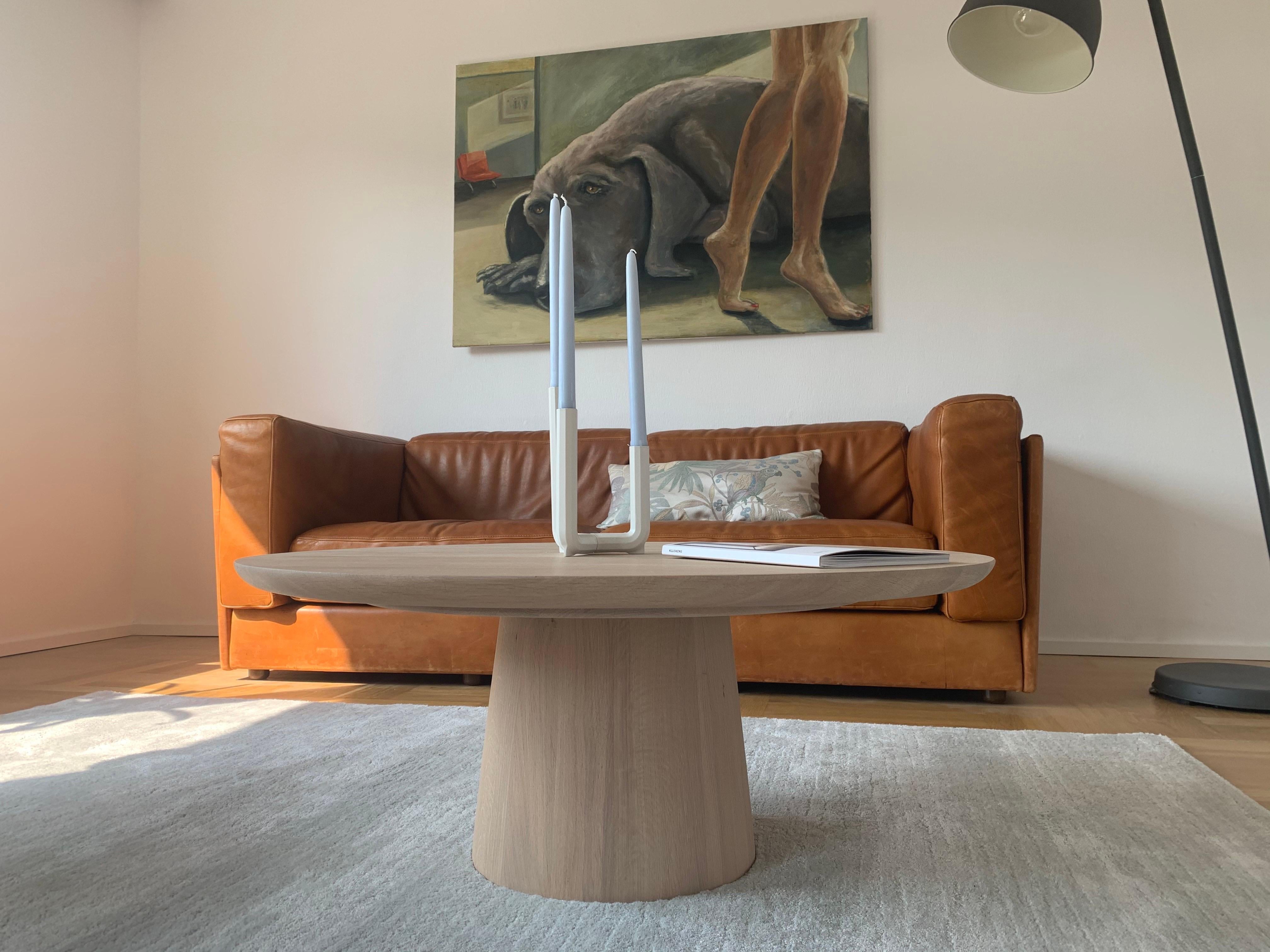 Mid-Century Modern Table basse Kay XL en chêne massif Kluskens Kay en vente