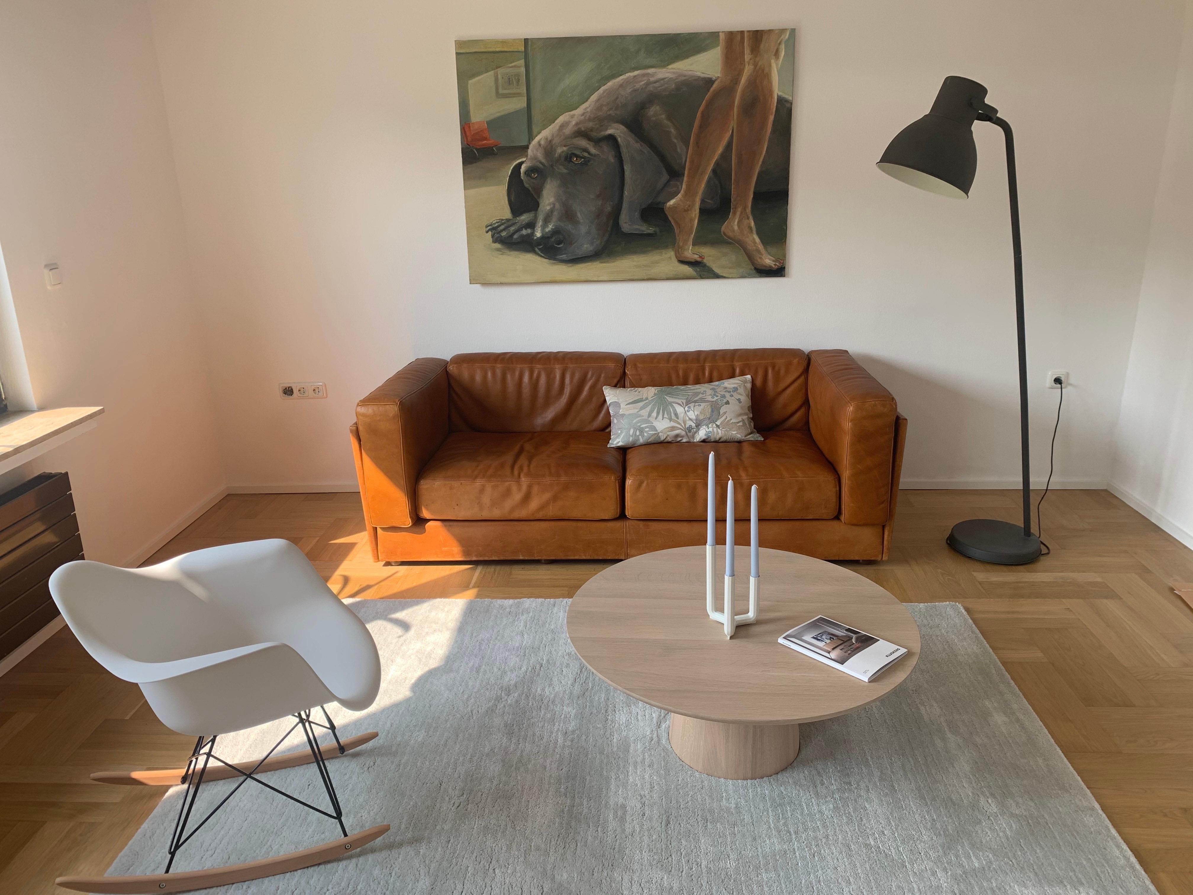 Néerlandais Table basse Kay XL en chêne massif Kluskens Kay en vente