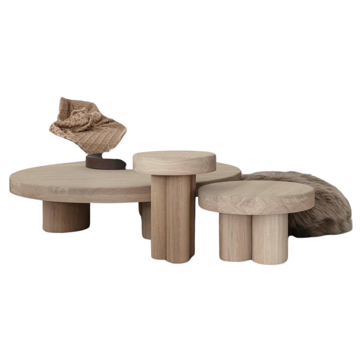 Kluskens Thick-Wood Coffee Tables For Sale