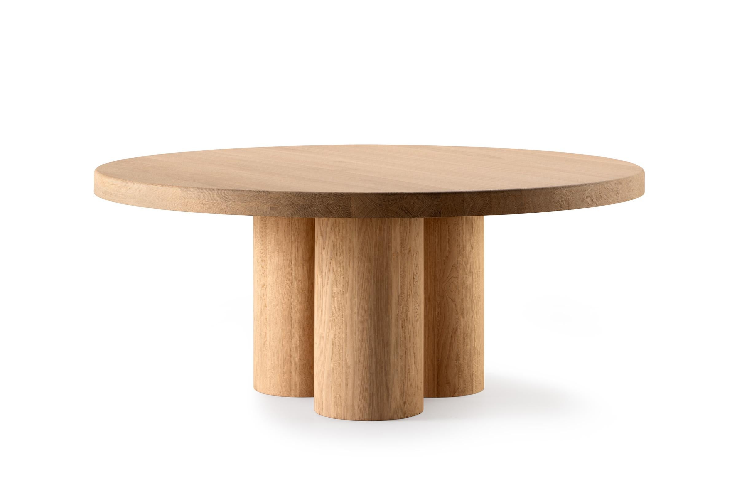 Kluskens Thick-Wood Dining Table For Sale 2