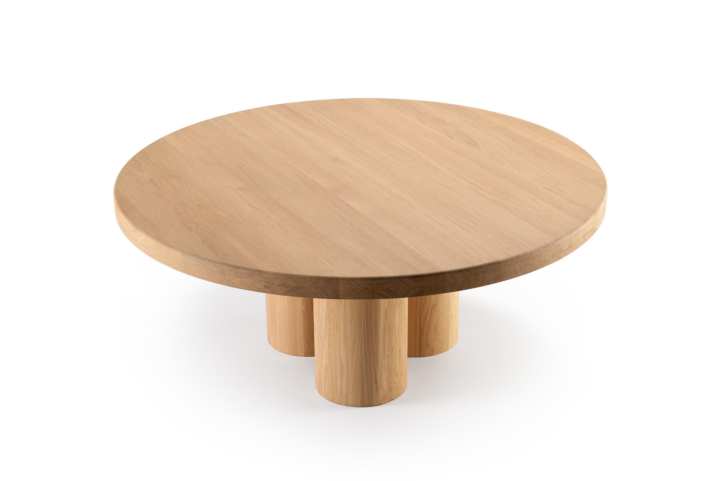 Table de salle à manger en bois épais Kluskens en vente 4