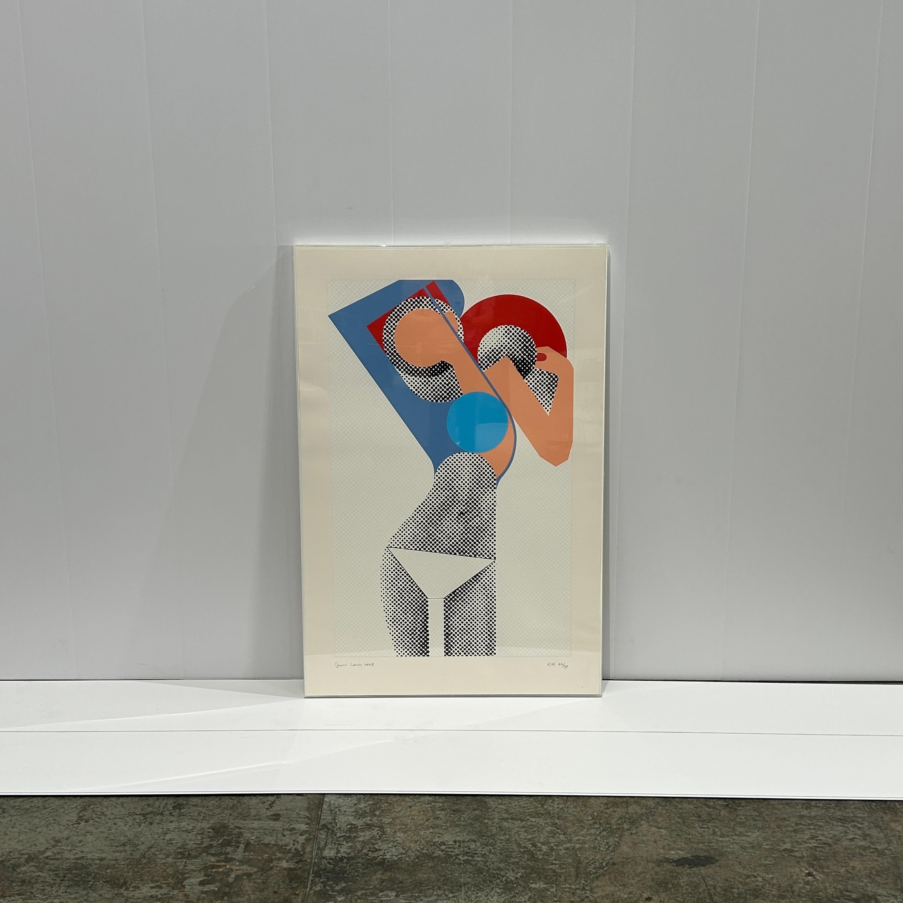 Contemporary KM Kate Moss by Gerald Laing For Sale