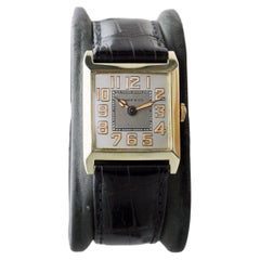Knapp & Co. 14Kt Gelbgold Art Deco Uhr 1940's High Grade Hand Made