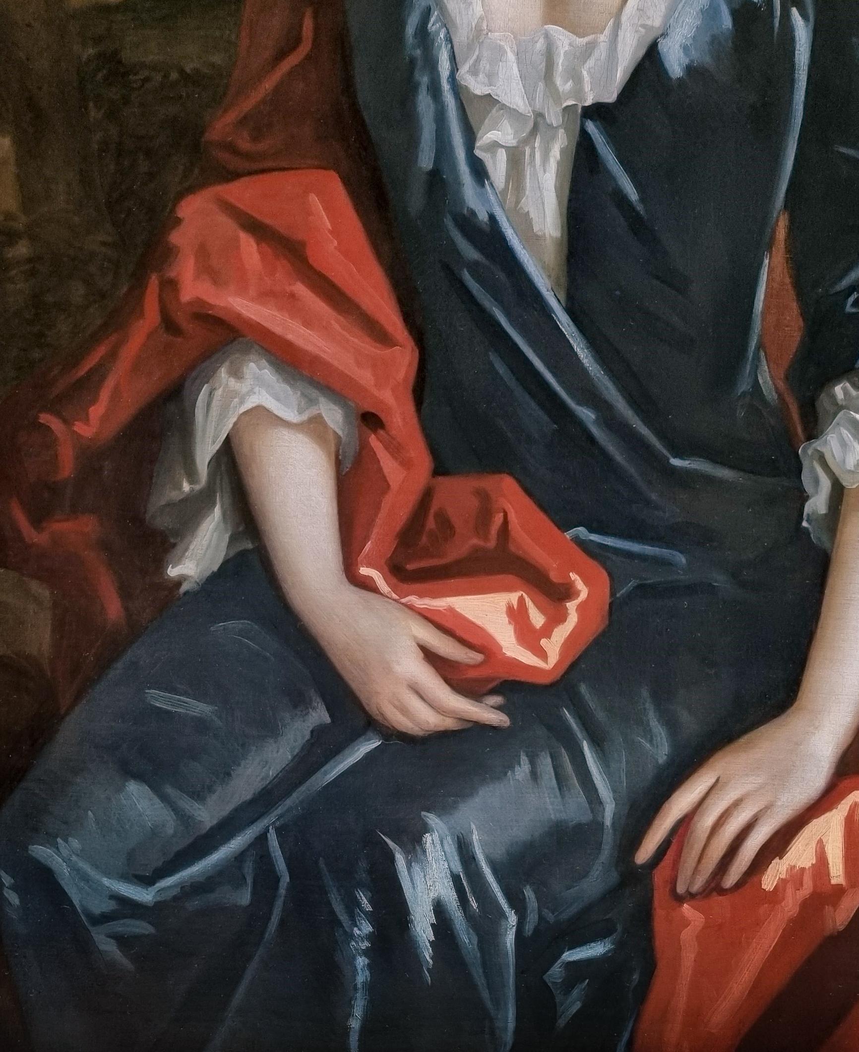Portrait of a Lady in a Parkland Seated Beside a Fountain c.1705, Manor House 2