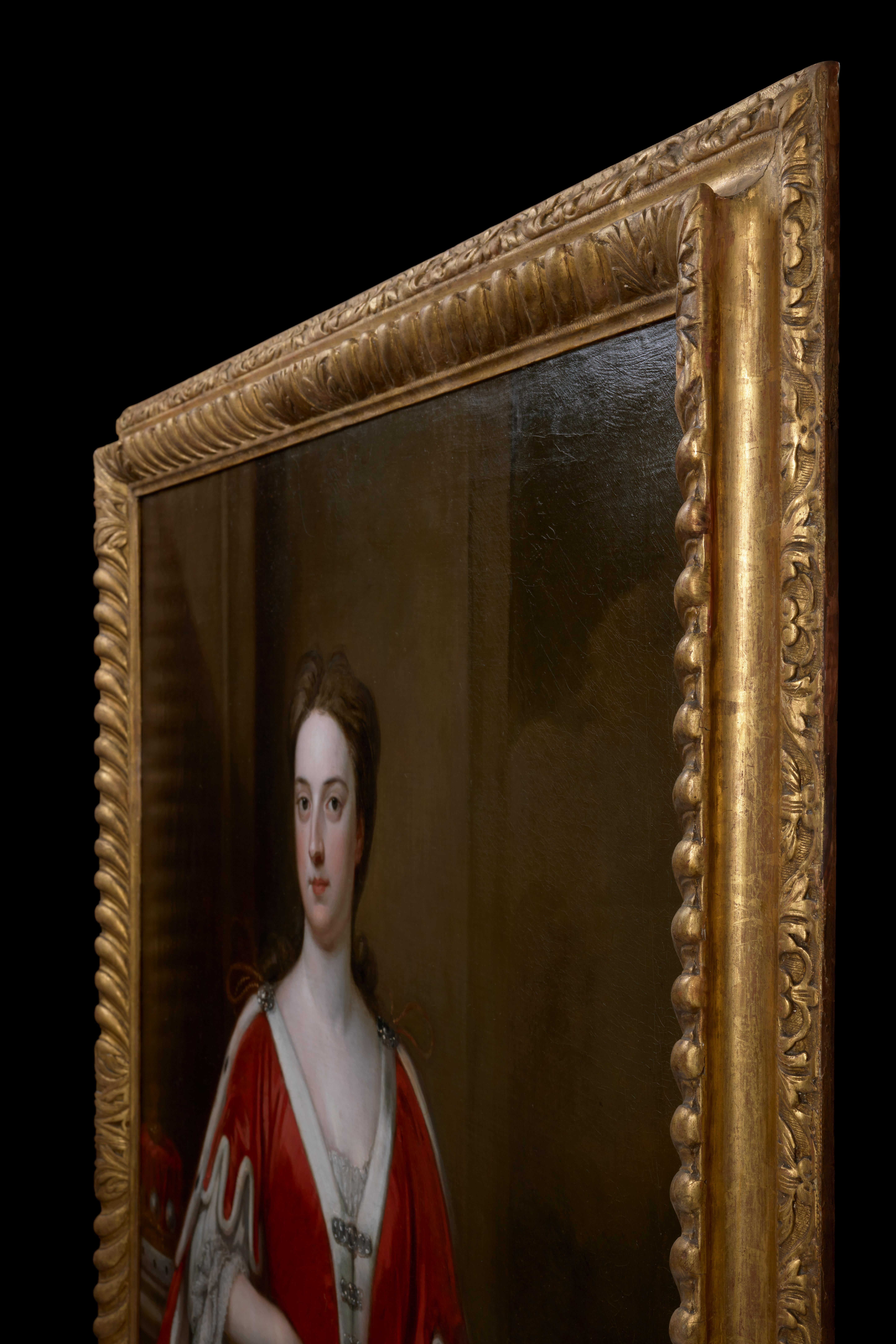 Portrait of Abigail, Countess of Kinnoull, Signed Dated Godfrey Kneller Painting For Sale 2