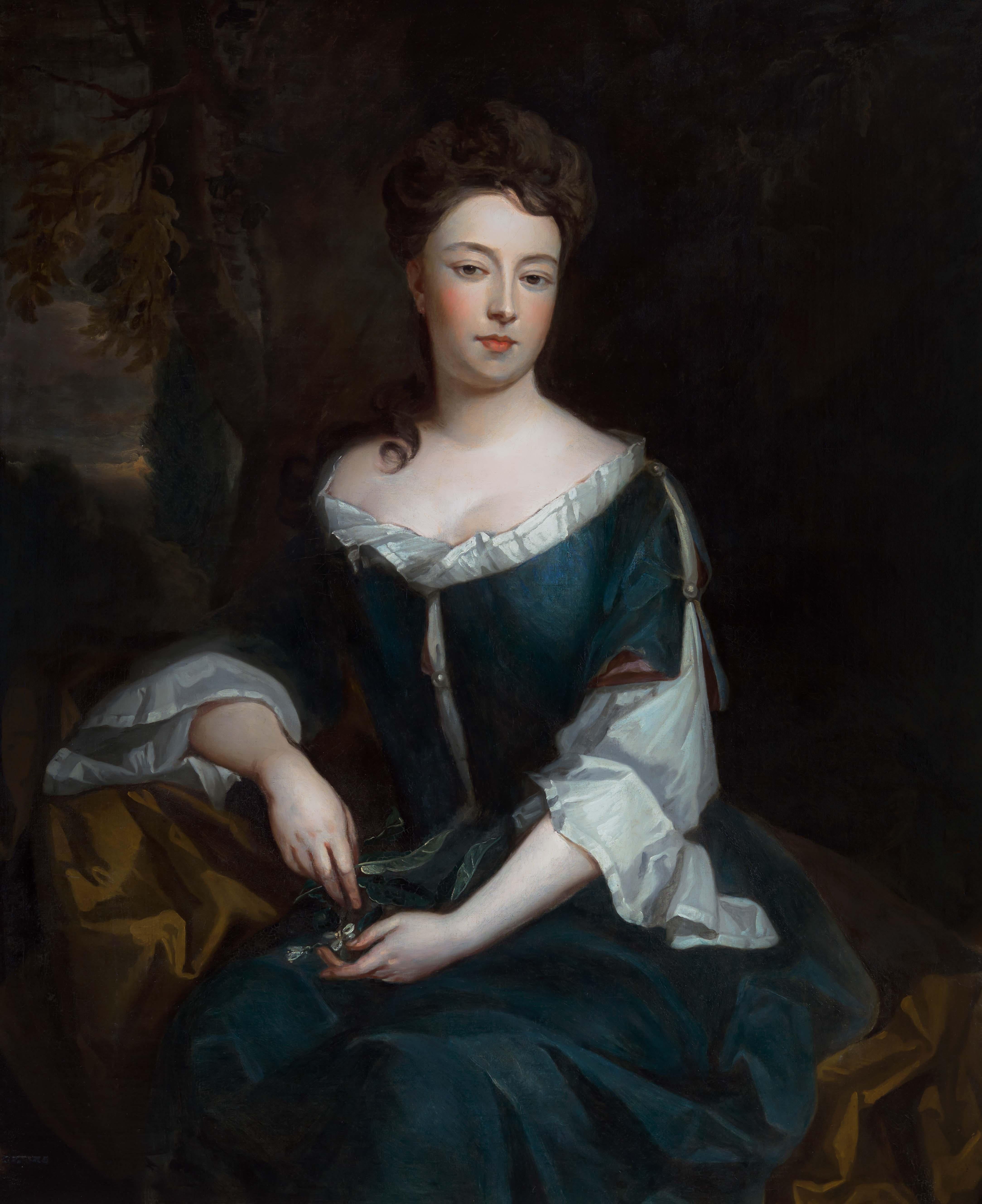 Portrait of Lady Legh Seated Holding Flowers c.1693 English Aristocratic History 2