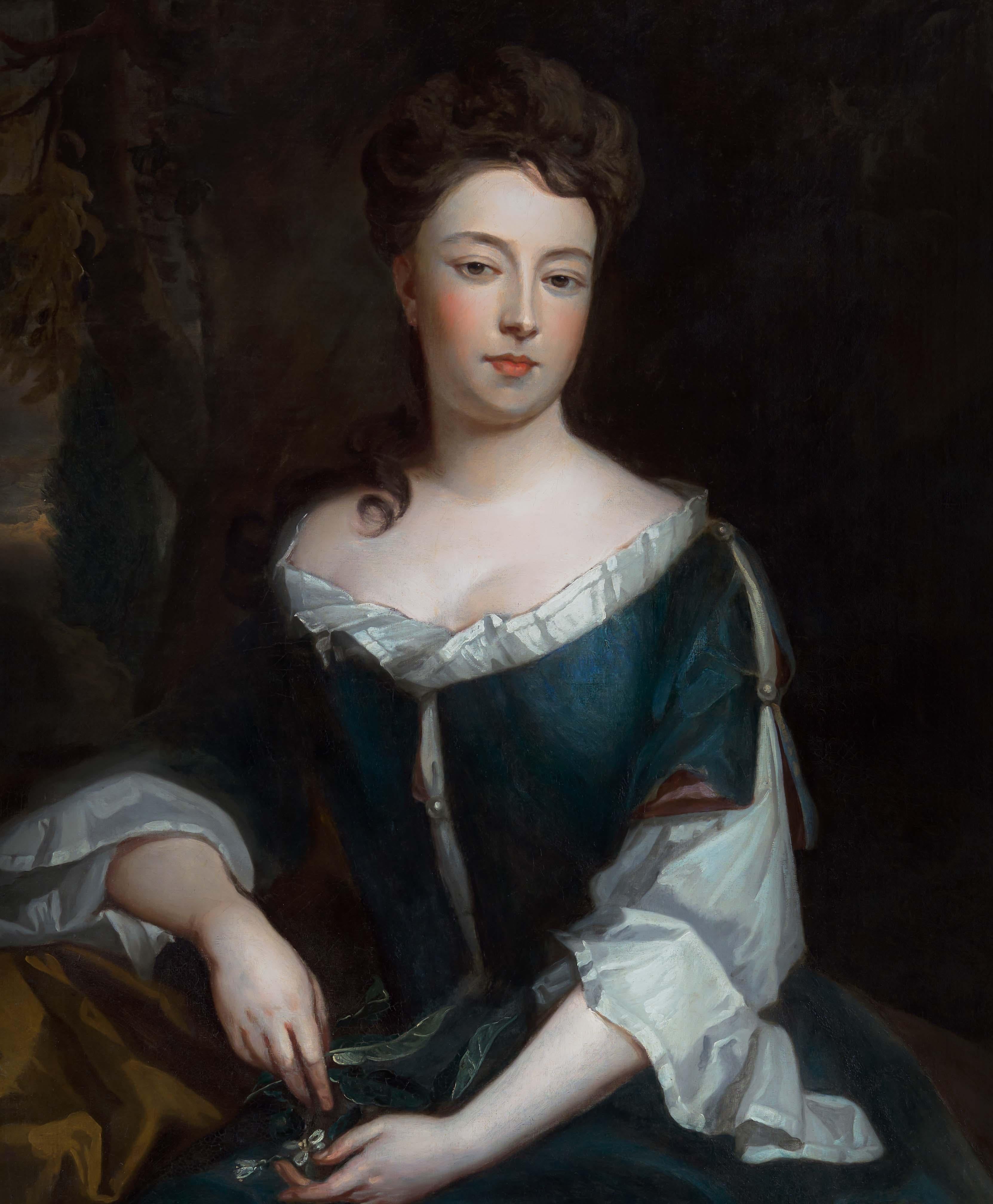 Portrait of Lady Legh Seated Holding Flowers c.1693 English Aristocratic History 3