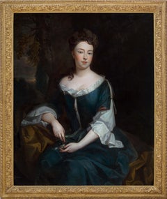 Portrait of Lady Legh Seated Holding Flowers c.1693 English Aristocratic History