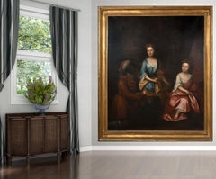 Portrait Of Two Girls & A Servant, 17th Century