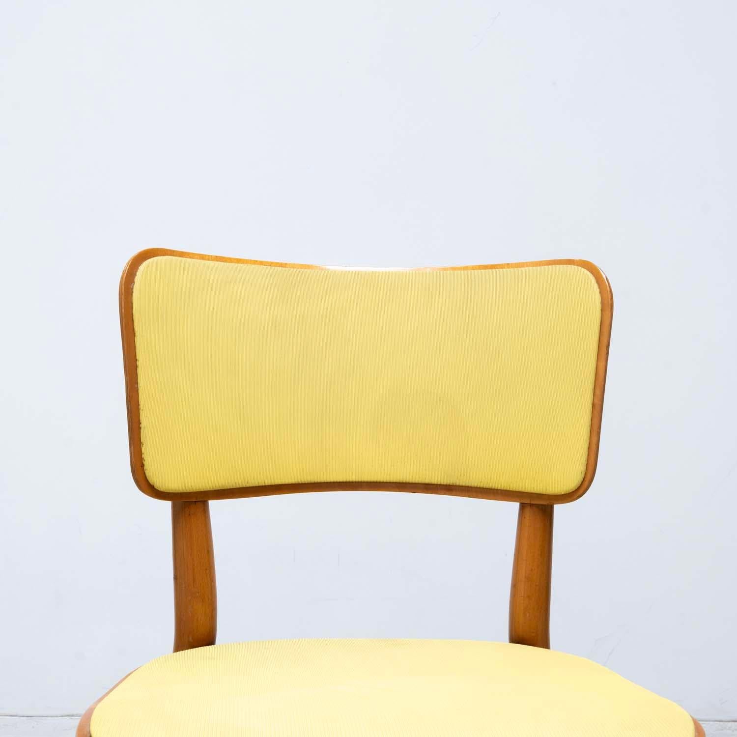 Kneuzzargenstull Chair with yellow seat by Max Bill dining chair side chair For Sale 4