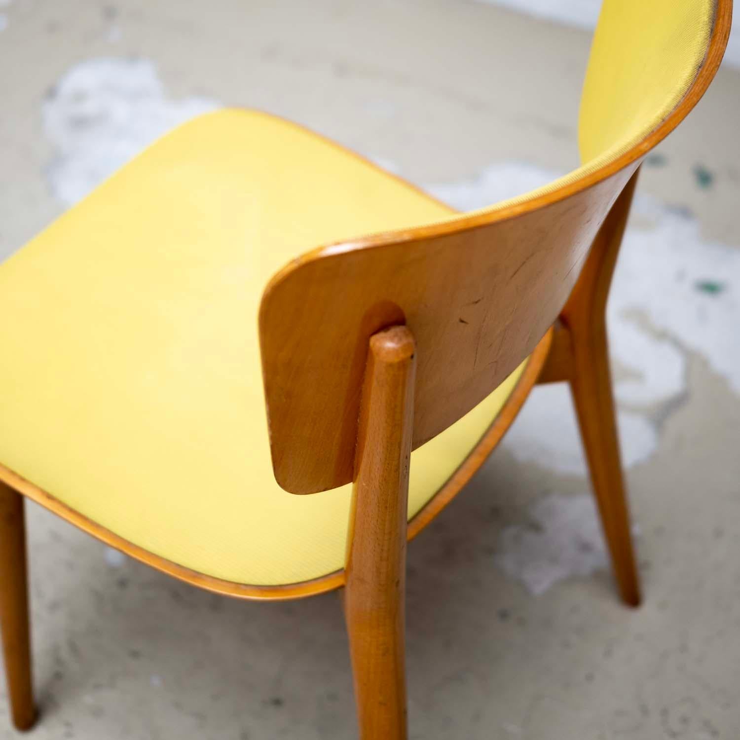 Kneuzzargenstull Chair with yellow seat by Max Bill dining chair side chair For Sale 12