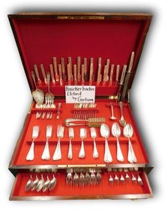 Knickerbocker Etched by Gorham Sterling Silver Flatware Set Service Multi-Motif