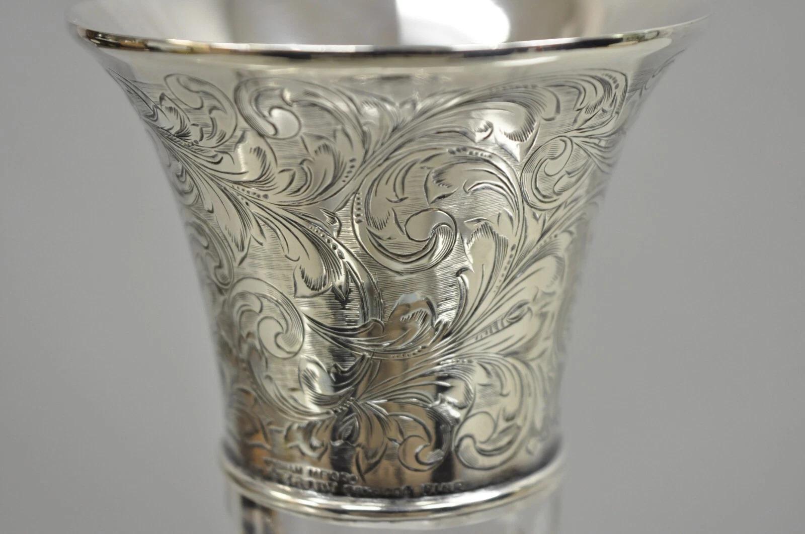 Vittoriano Decanter in argento di Gorham del Knickerbocker Yacht Club 1905 Power Boats Trophy in vendita