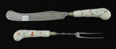 Knife and Fork, Kakiemon Decoration, Bow Porcelain Factory, circa 1749