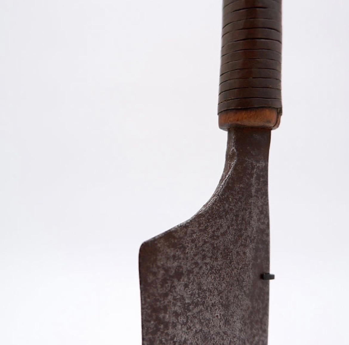 Cuchillo De La Tribu Momvu Meje Mangbetu - Dr Congo Región Uele - 19th African en venta 4